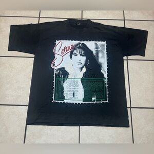 Vintage Black Graphic memorial Selena Quintanilla Short Sleeve Tee
